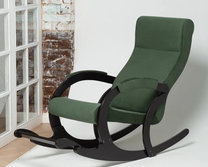 Кресло-качалка в гостиную Марсель, ткань Amigo Green 33-Т-AG в Грозном - изображение 3