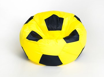 Кресло-мешок Мяч большой, желто-черный в Грозном