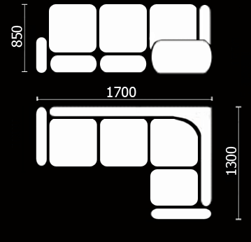 Кухонный диван Нео КМ-01 (168х128 см.) в Грозном - изображение 3