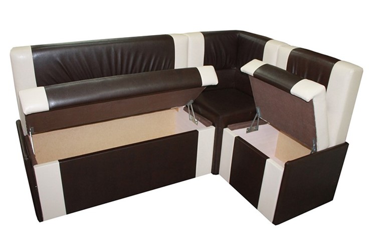 Угловой кухонный диван Квадро 4 мини с коробом в Грозном - изображение 2