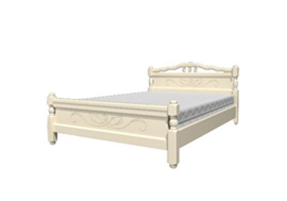 Кровать Карина-5 (Слоновая кость) 140х200 в Грозном - изображение