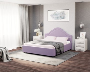 Кровать спальная Vintage 160х200, Велюр (Forest 741 Светло-фиолетовый) в Грозном
