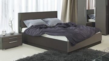 Двуспальная кровать с механизмом Наоми 1600, цвет Фон серый, Джут СМ-208.01.02 в Грозном