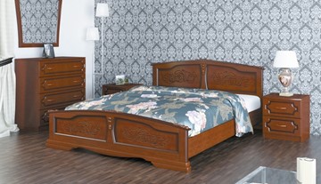 Кровать 2-спальная Елена (Орех) 180х200 в Грозном