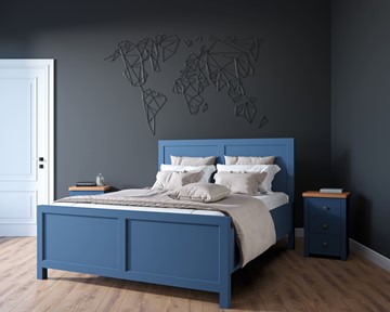 Кровать 2-спальная Jules Verne, (JV16ETGB), синий в Грозном