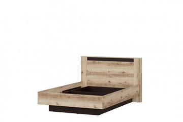 Спальная кровать №3 (универсальная 1,6х2,0 страйп) серия №2, дуб делано/дуб венге в Грозном
