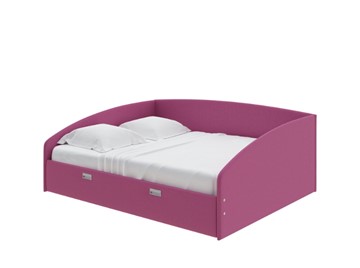 Кровать в спальню Bono 160х200, Рогожка (Savana Berry) в Грозном