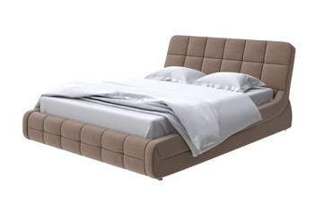 Двуспальная кровать Corso-6 200х200, Велюр (Forest 514 Светло-коричневый) в Грозном