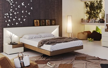 Кровать полутороспальная Elena с подсветкой (160x200) в Грозном - предосмотр 1