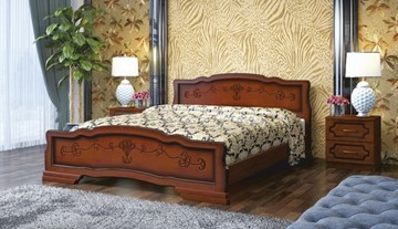 Спальная кровать Карина-6 (Орех) 140х200 в Грозном