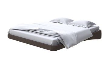 Парящая кровать 2-спальная 160х200, Рогожка (Savana Chocolate) в Грозном