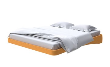 Парящая кровать 2-спальная 180х200, Велюр (Scandi Cotton 18 Шафран) в Грозном