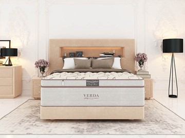 Кровать в спальню Smart Compact/Podium M 160х200, Флок (Велсофт Бежевый) в Грозном