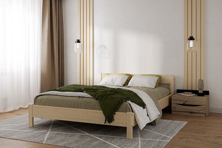 Кровать 1-спальная Эби (без отделки) 90х200 в Грозном - изображение 2