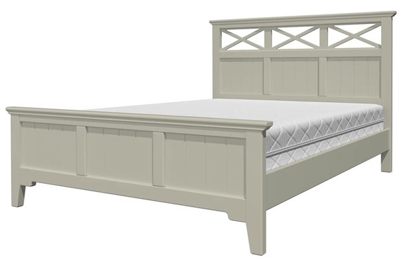 Кровать полутороспальная Грация-5 с фисташковым карнизом (Фисташковый) 140х200 в Грозном - изображение