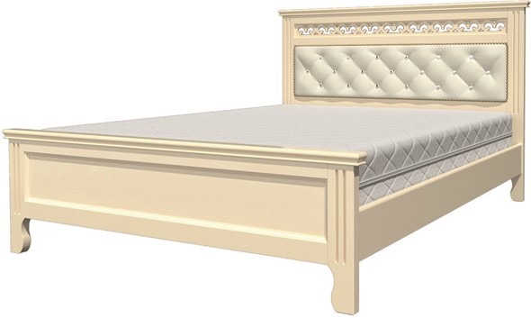 Кровать 1.5-спальная Грация (Слоновая кость) 140х200 в Грозном - изображение