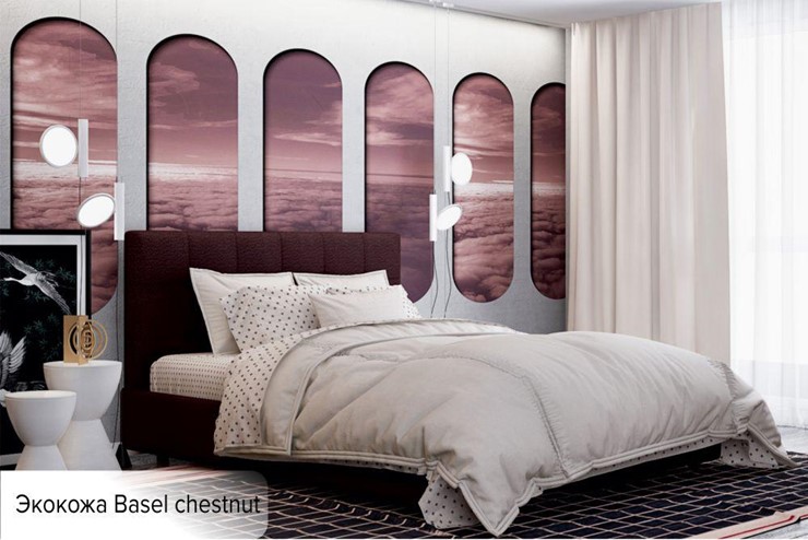 Спальная кровать Капри 120х200 (с основанием) в Грозном - изображение 5