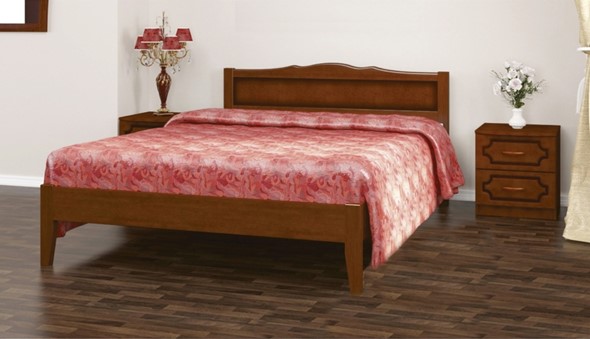 Спальная кровать Карина-7 (Орех) 90х200 в Грозном - изображение
