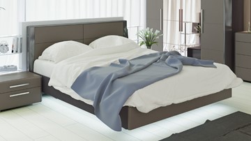 Кровать в спальню Наоми 1600, цвет Фон серый, Джут СМ-208.01.01 в Грозном