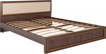 Кровать спальная Беатрис М10 с мягким изголовьем (Орех Гепланкт) в Грозном