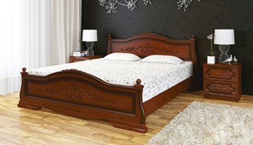 Кровать полутороспальная Карина-1 (Орех) 140х200 в Грозном