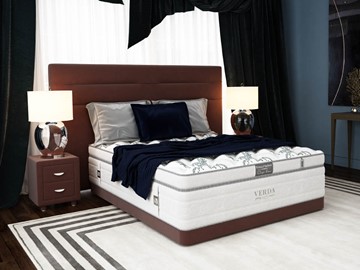 Кровать в спальню Modern/Basement 180х200, Флок (Велсофт Спелая слива) в Грозном