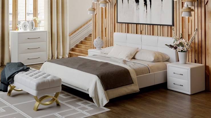 Гарнитур спальный Элис (Белый) в Грозном - изображение