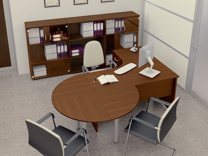 Офисный набор мебели Комфорт (французский орех) в Грозном - изображение 6