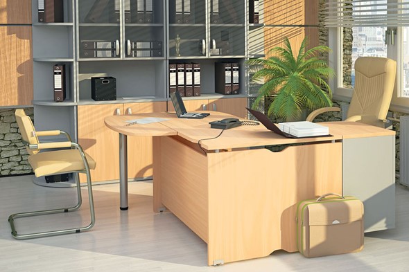 Комплект офисной мебели Милан для руководителя отдела в Грозном - изображение