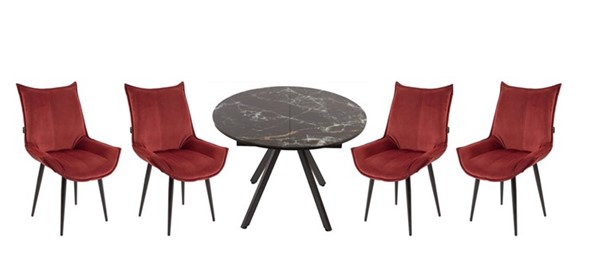 Обеденная зона стол Олимп, 4 стула Осло в Грозном - изображение
