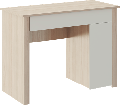 Косметический стол Глэдис М28 (Шимо светлый/Белый текстурный) в Грозном - изображение