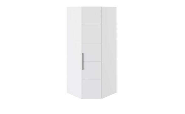 Шкаф угловой Наоми, цвет Белый глянец, Джут СМ-208.07.06 в Грозном - изображение