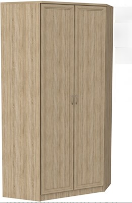 Шкаф распашной 403 несимметричный, цвет Дуб Сонома в Грозном - изображение