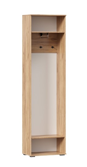 Шкаф одностворчатый Фиджи с декоративными накладками 659.300, Дуб Золотой/Антрацит в Грозном - изображение 2