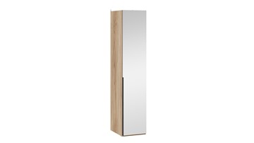 Шкаф для белья с 1 зеркальной дверью Порто (580) СМ-393.07.002 (Яблоня Беллуно/Графит) в Грозном