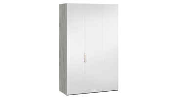 Шкаф для одежды Эмбер СМ-348.07.009 (Дуб Гамильтон/Белый глянец) в Грозном