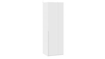 Одностворчатый угловой шкаф Порто (580) СМ-393.07.006 (Белый жемчуг/Белый софт) в Грозном