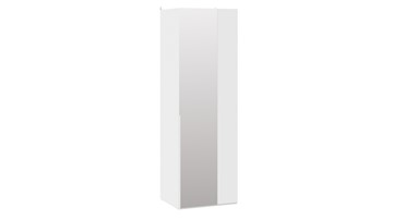Шкаф угловой с 1 зеркальной дверью Порто (580) СМ-393.07.007 (Белый жемчуг/Белый жемчуг) в Грозном