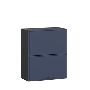Кухонный горизонтальный шкаф 600 комбинированный Индиго ЛД 298.970.000.167, Чёрный/Тёмно-синий в Грозном