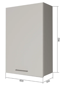 Кухонный шкаф В9 60, Бетон пайн/Антрацит в Грозном