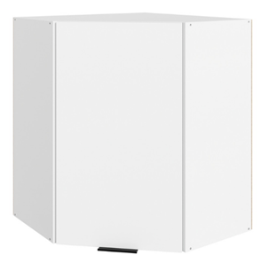 Угловой кухонный шкаф Стоун  L600x600 (1 дв. гл.) (белый/джелато софттач) в Грозном