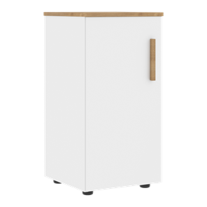 Низкий шкаф колонна с левой дверью FORTA Белый-Дуб Гамильтон FLC 40.1 (L) (399х404х801) в Грозном - предосмотр