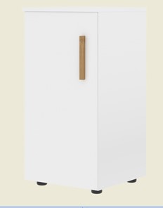 Низкий шкаф колонна с глухой дверью левой FORTA Белый FLC 40.1 (L) (399х404х801) в Грозном - предосмотр