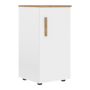 Шкаф колонна низкий с глухой правой дверью FORTA Белый-Дуб Гамильтон FLC 40.1 (R) (399х404х801) в Грозном