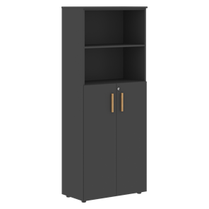 Шкаф с глухими средними дверьми FORTA Черный Графит  FHC 80.6(Z) (798х404х1965) в Грозном