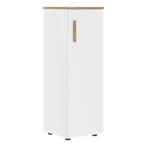 Средний шкаф колонна с глухой дверью правой FORTA Белый-Дуб Гамильтон  FMC 40.1 (R) (399х404х801) в Грозном