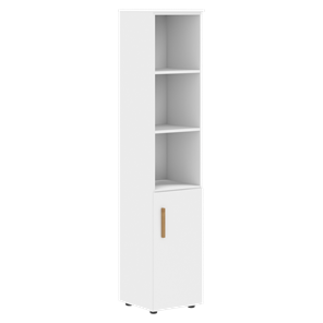 Высокий шкаф колонна с глухой малой дверью правой FORTA Белый FHC 40.5 (R) (399х404х1965) в Грозном
