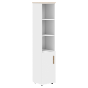 Шкаф колонна высокий с глухой средней дверью правой FORTA Белый FHC 40.6 (R) (399х404х1965) в Грозном