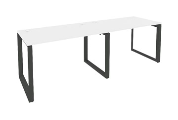 Стол на металлокаркасе O.MO-RS-2.2.7, Антрацит/Белый бриллиант в Грозном