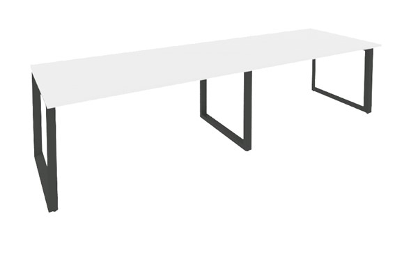 Конференц-стол O.MO-PRG-2.4 Антрацит/Белый бриллиант в Грозном - изображение